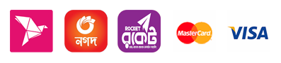 Payment: bKash, Nagad, Rocket, Cash On Delivery, Visa, Mastercard